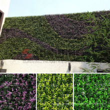 2017 novos produtos de hedge da parede de hera sintética para decoração no terraço